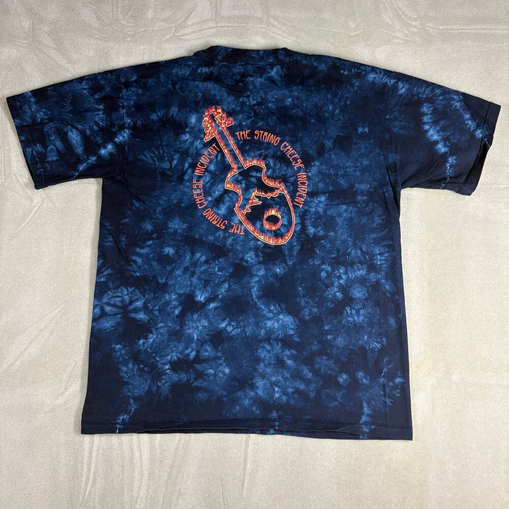 Vintage The String Cheese Incident Tie Dye Band T-Shirt Hand Dyed by Sundog Sz M
